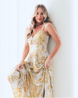 Valentina Linen Midi Dress