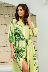 Palm Days Shirt Dress