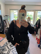 Hannah Cropped Knit Cardigan