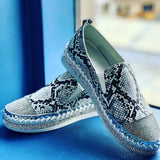 Snake Skin Bling Sneakers