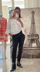 Riley PU Jogger