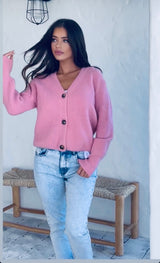Hannah Crop Knit Cardigan