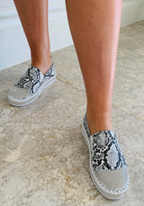 Snake Skin Bling Sneakers