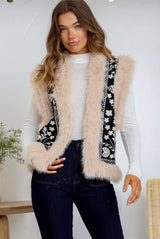 Foxy Fur Trim Vest