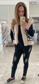 Foxy Fur Trim Vest