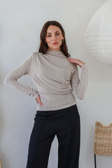 Martini Slinky Drape Top