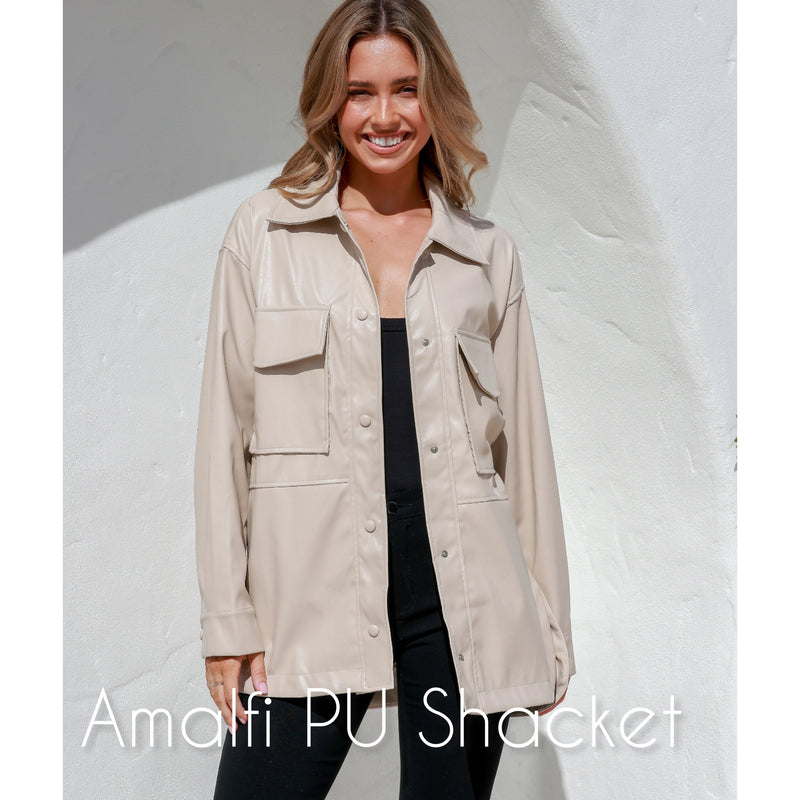 Amalfi PU Luxe Shacket