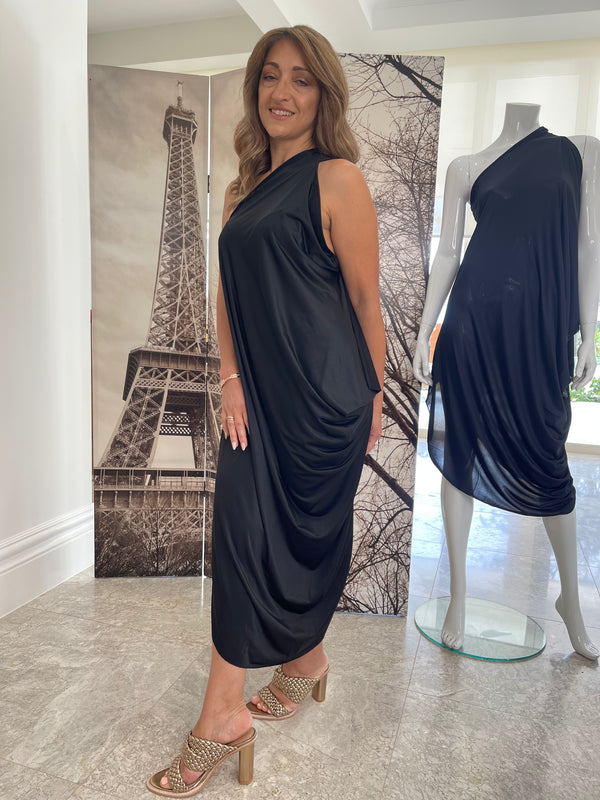 Goddess Midi Dress / Navy