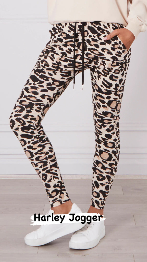 Harley  Leopard Joggers