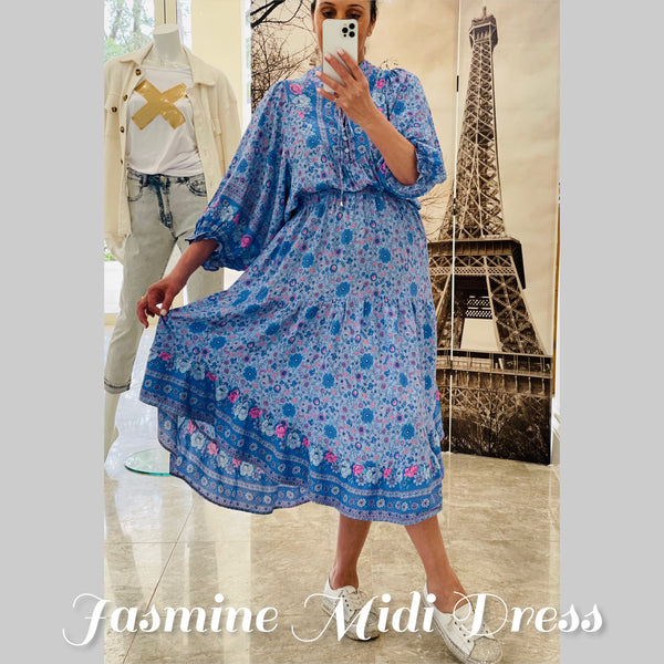 Jasmine Midi Dress  / Kai Print / By Jaase