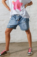 Slouchy Denim Shorts / Hammill & Co.