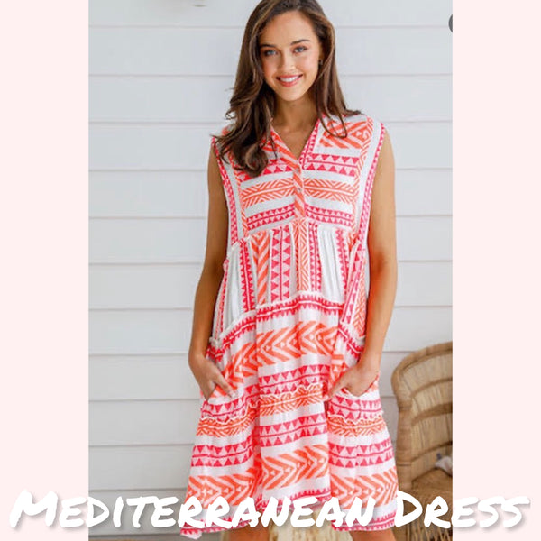 Mediterranean Sleeveless Dress