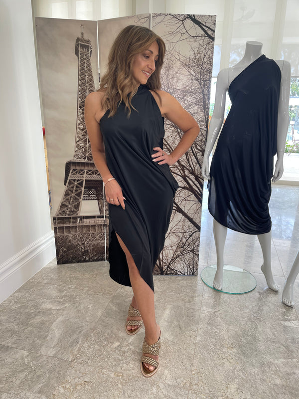 Goddess Midi Dress / Navy