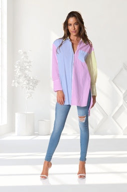 Splice Stripe Shirt
