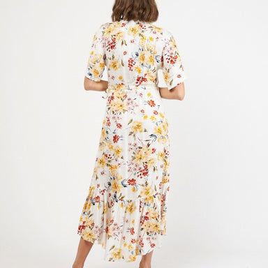 Olivia Linen Wrap Dress