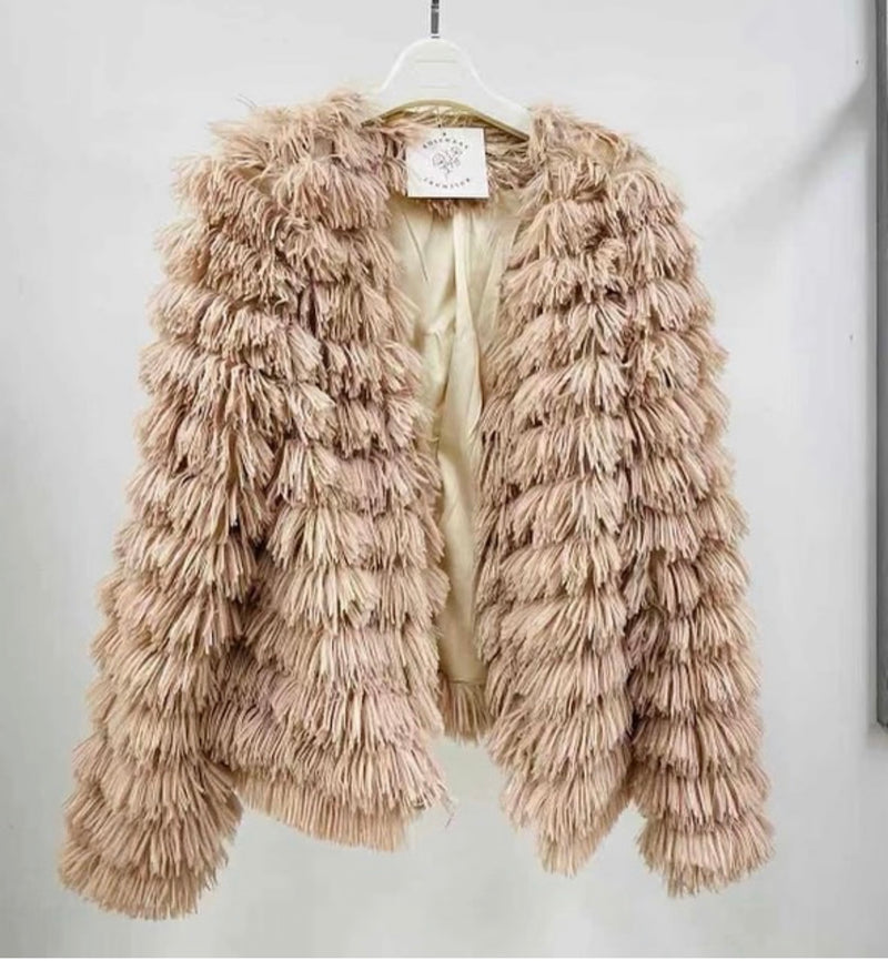 Fur Ruffle Jacket