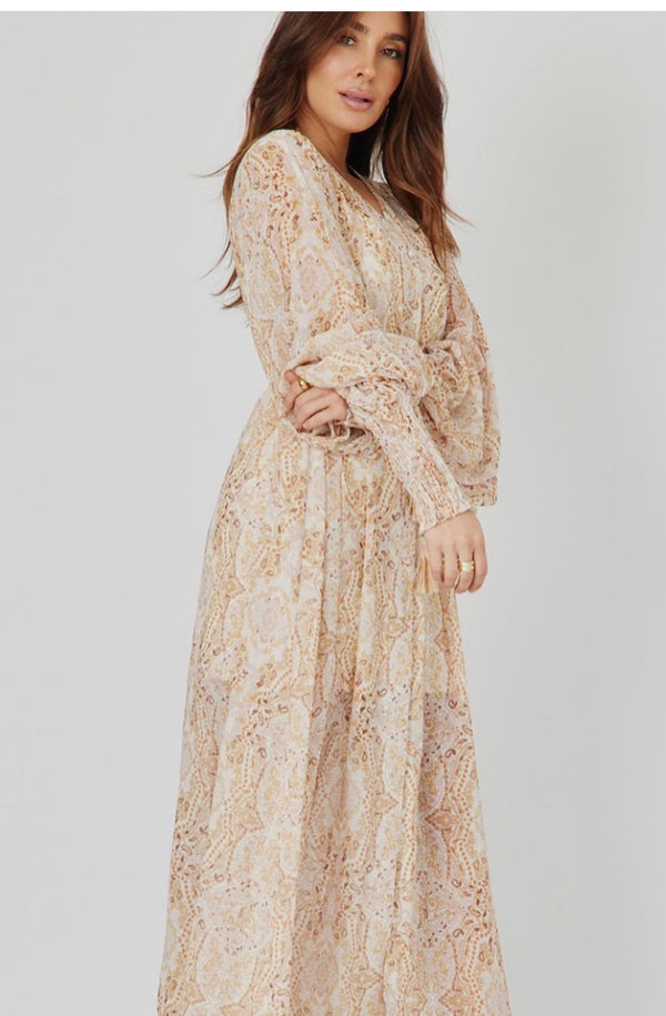 Boho paisley Maxi Dress