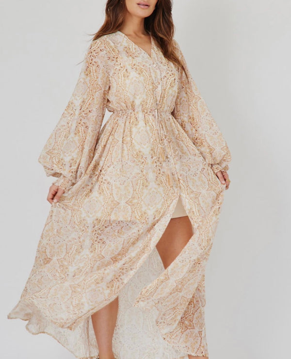 Boho paisley Maxi Dress