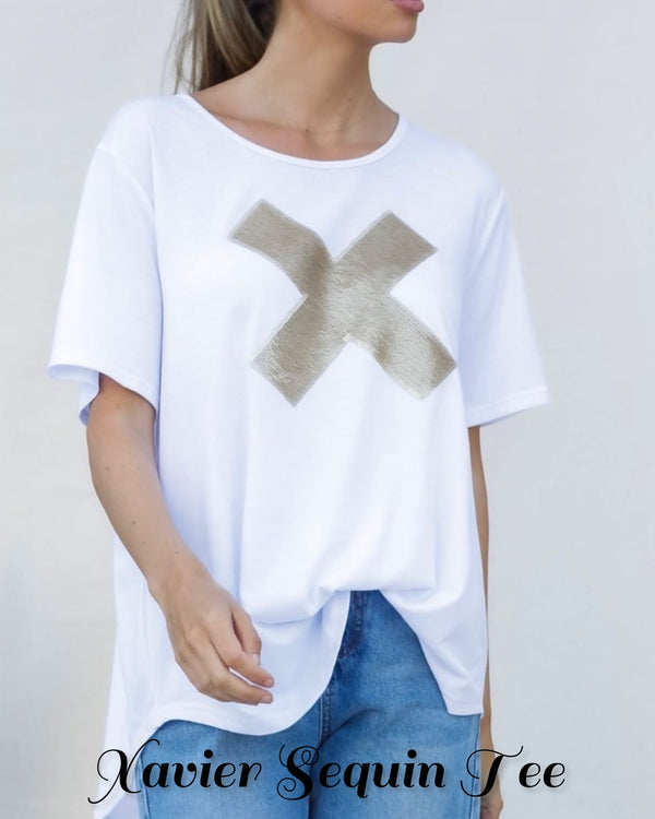 Xavier Sequin Cross Tee