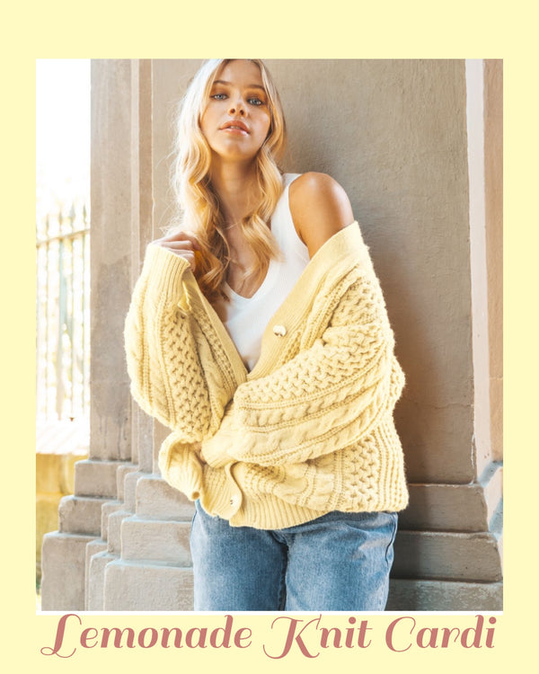 Lemonade Knit Cardi
